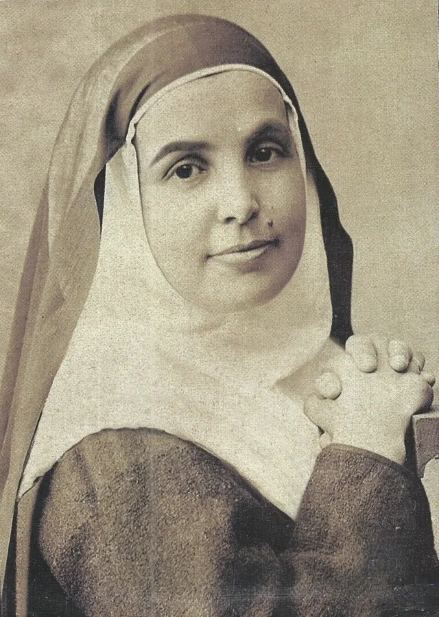 Historical image of Angela of the Cross (1846–1932) as a young woman; photographer unknown.