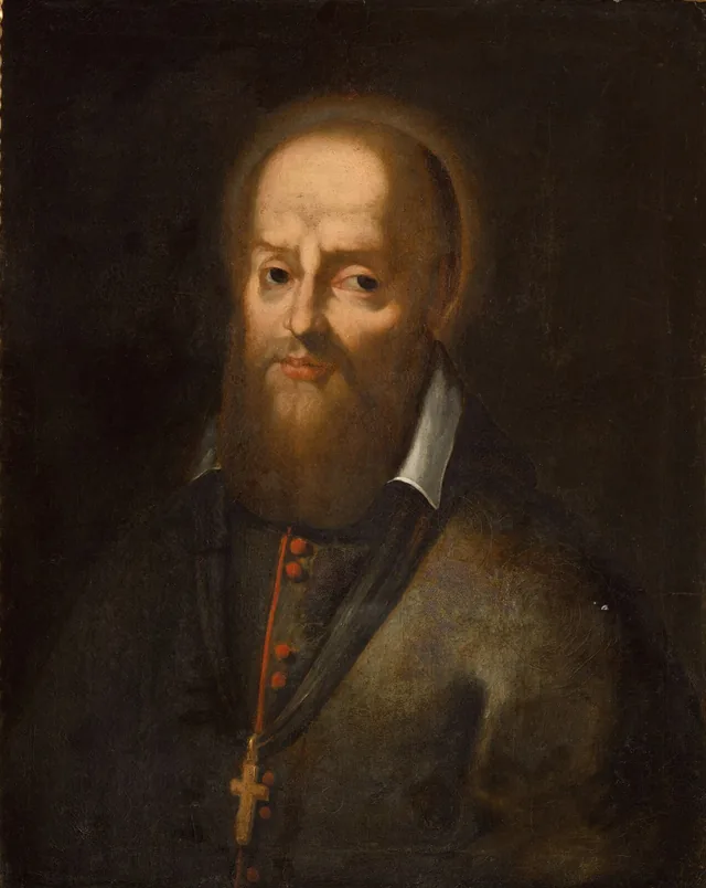Historical portrait of Francis de Sales, bishop of Geneva.