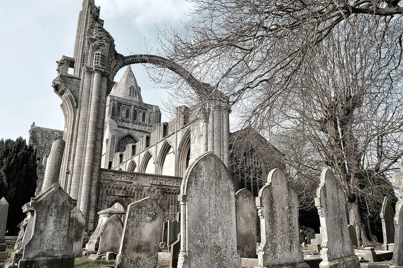 Crowland Abbey, the historic site associated with Guthlac.