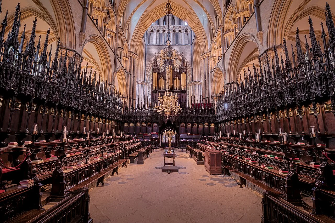 Saint Hugh’s Choir inside Lincoln Cathedral.