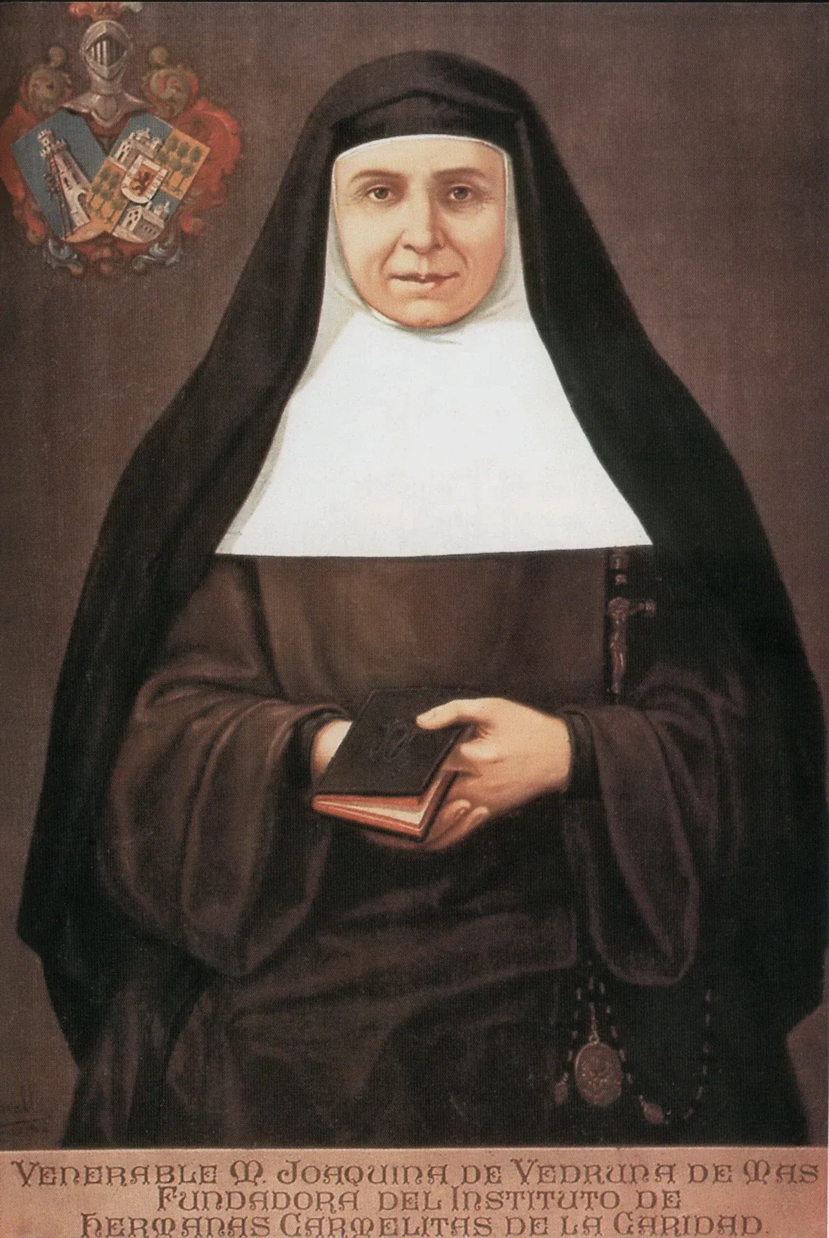 Joaquina de Vedruna in Francesc Morell i Cornet's 1903 painted portrait, which the source record says was based on a retouched photograph.