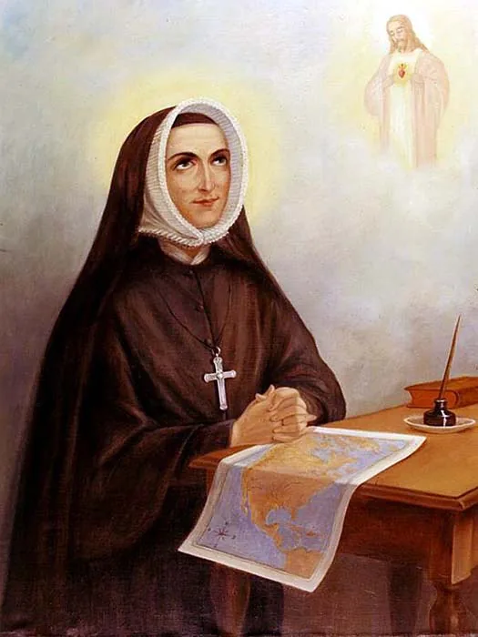 Devotional portrait of Rose Philippine Duchesne from the late nineteenth or early twentieth century.